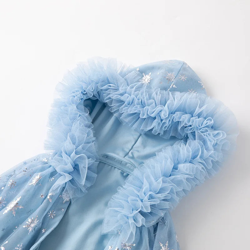 Princess Costume Snowflake Hooded Cape