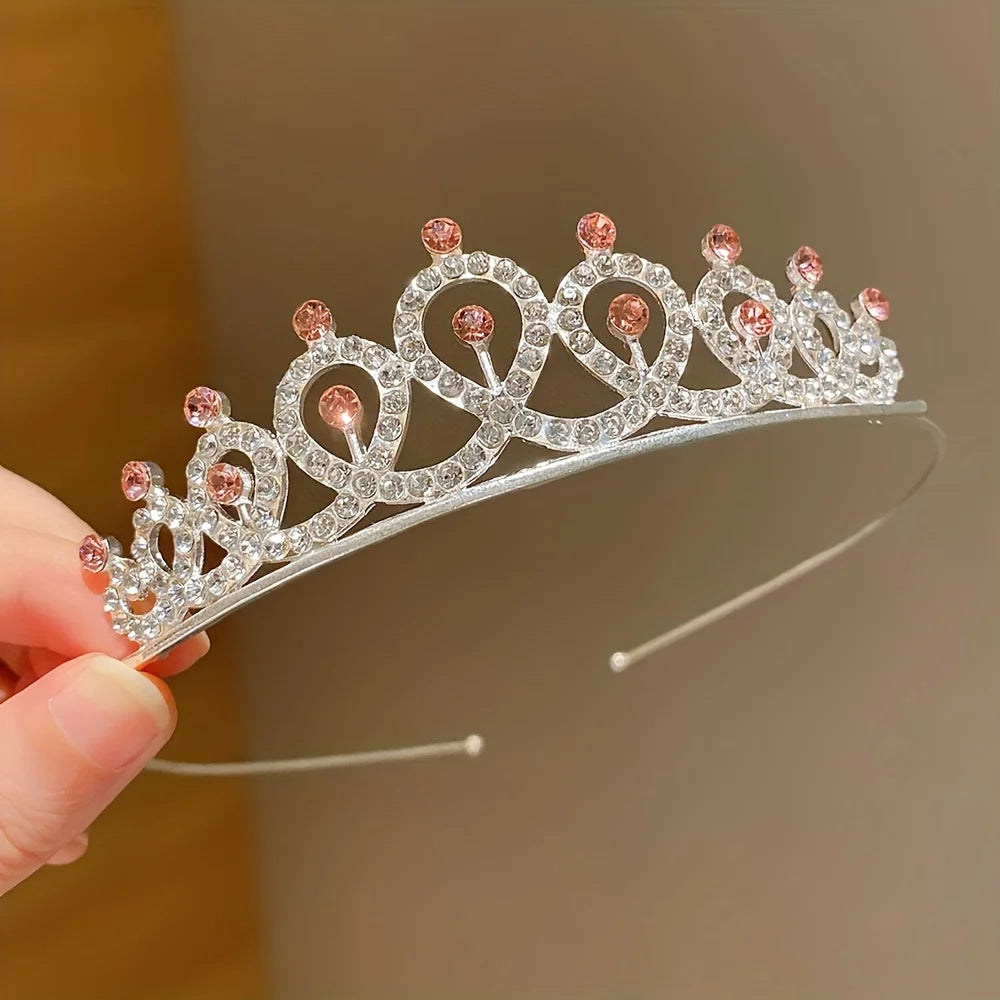 Princess Crown Tiara Set – 2 Pieces