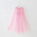 Pink Princess Costume Glitter Star Cape