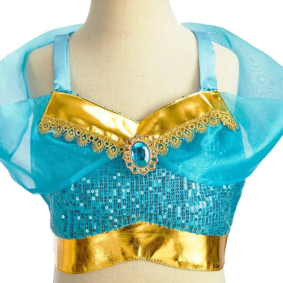 girls desert jewel costume details