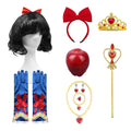 complete princess accessories set with crown, gloves, bow and wand